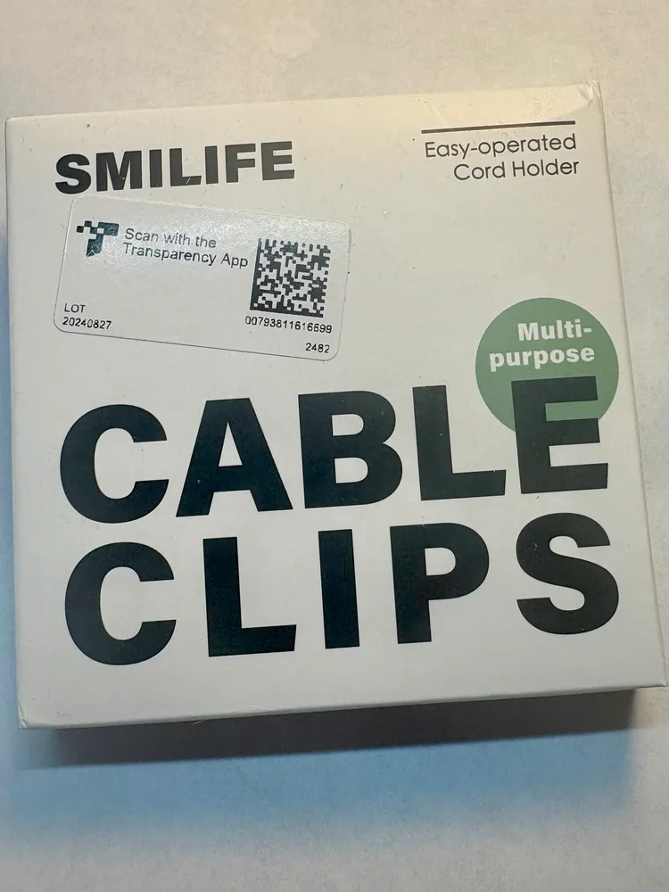 Cable Clips, Cord Holder, Adhesive Cord Clips, Wire Holder for Cable Management, Phone Charger, Desk, Wall, Nightstand and Office, White 9 PCS